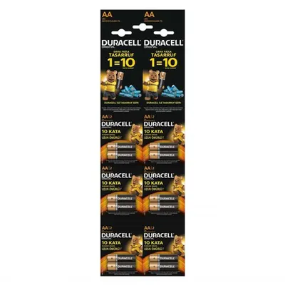 Baterii AA R6, blister 20 Buc. Duracell