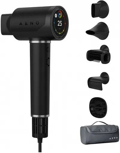Uscător de păr AENO - AHD0005B, 1500W, 3 viteze, negru