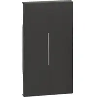 Tasta iluminabila 2 module Bticino Living Now KG01M2, negru