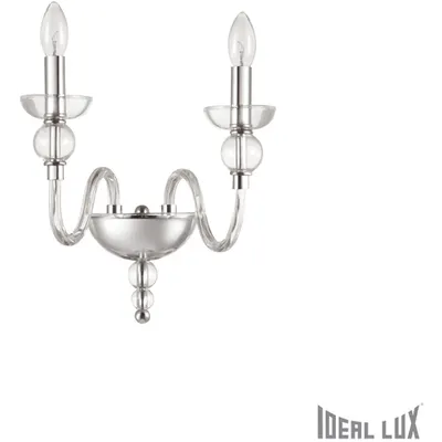 aplica Doge, 2 becuri, dulie E14, L:480 mm, H:330 mm, Transparent