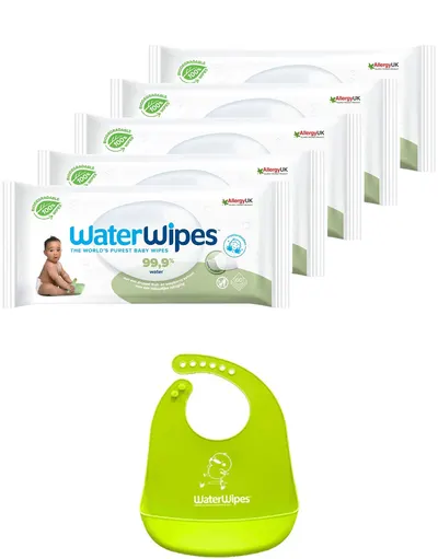 Șervețele de săpun cu nuci Water Wipes - 5 х 60 buc