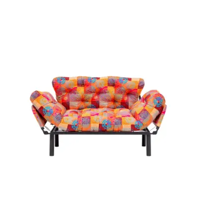 Canapea extensibila NITTA, 2 locuri, multicolor, 155x70x80 cm