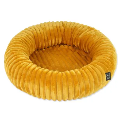 Pat pentru animale de companie galben muștar pentru câini ø 60 cm Dog Fantasy Stripe – Plaček Pet Products