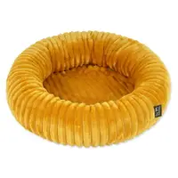 Pat pentru animale de companie galben muștar pentru câini ø 60 cm Dog Fantasy Stripe – Plaček Pet Products