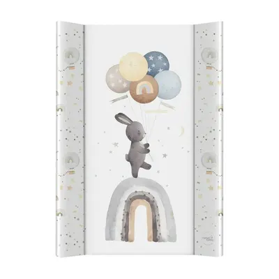 Saltea de infasat, Ceba Baby, Basic, Cu Intaritura, 70x50 cm, Suprafata impermeabila, Pentru comode de infasat sau patuturi, Fara ftalati, 0 luni+, Rainbow Walk