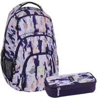 Set școlar Ars Una Camouflage - Rucsac AU-2 și penar