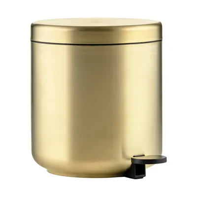 Coș de gunoi alămiu cu pedală din oțel inoxidabil 4 l Ume Brass – Zone