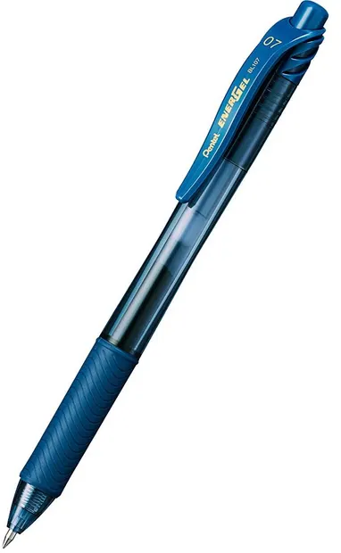 Roller automat Pentel Energel BL 107 - 0.7mm, albastru-inchis