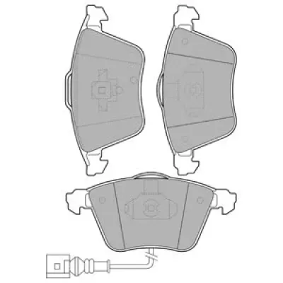 Set placute frana, frana disc DELPHI LP1921