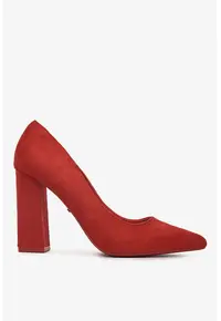 Pantofi Rosu din Textil - Rosu