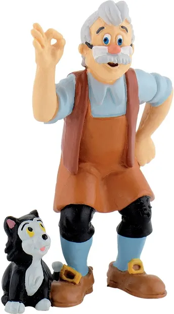Figurină Bullyland Pinocchio - Geppetto, 7.5 cm