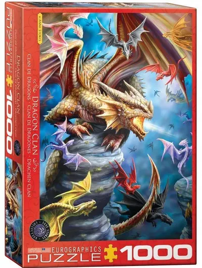 Puzzle Eurographics din 1000 de piese - Dragon Clan