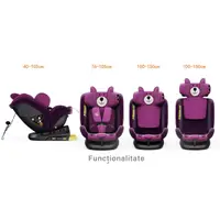 Scaun auto Buf Boof P100 UrsPurple, i-size R129, rotativ 360, isofix, 40-150 cm, 0-36 kg