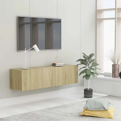 vidaXL Comodă TV, stejar Sonoma, 120 x 30 x 30 cm, lemn prelucrat