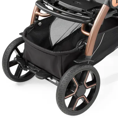 Carucior 3 in 1 Peg Perego Book SLK 0 - 22 kg Mon Amour bej roz i-Size