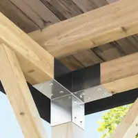 vidaXL Conectori de grindă, formă Y, 4 buc, 71x71 mm, metal galvanizat