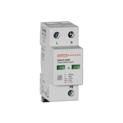 Descarcator tip 1 si 2 modnobloc, IEC IMPULSE CURRENT IIMP (10/350ΜS) 12.5kA PER POLE, 2P. Cu contact comanda de la distanta