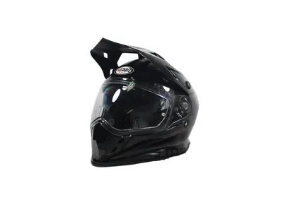 Casca moto dual cu ochelari, VCAN H331, marime XXL, culoare negru
