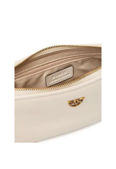 Geanta dama Bianco Z14Q Half Moon Baguette M - roz - din piele naturala