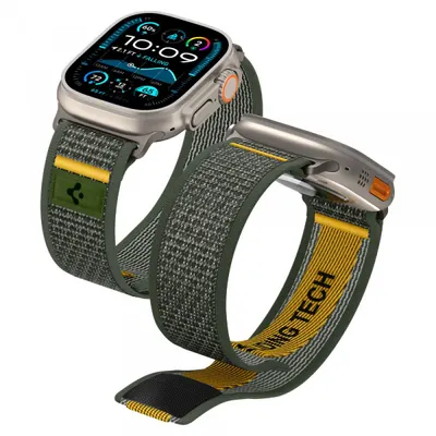 Curea Spigen Athlex Air pentru Apple Watch 49mm / 46mm / 45mm / 44mm Series, Verde AMP09035