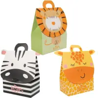 Cutie dreptunghiulară mix 3 animaluțe (set 12 buc)