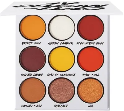 BH Cosmetics - Paletă de farduri Optimistic AF, 9 culori