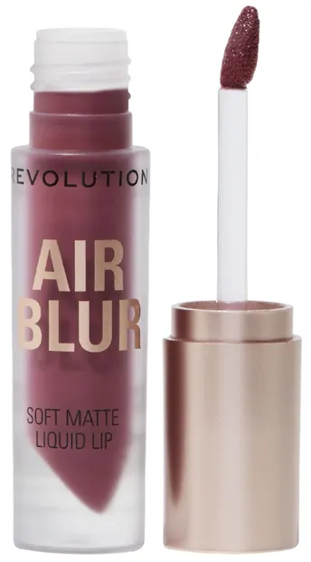 Makeup Revolution Ruj lichid mat Air Blur, Black Cherry, 3.5 ml