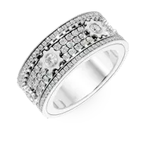 Inel din aur alb cu diamante microsetting de 1.28ctct