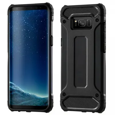 Husa pentru Samsung Galaxy S8 G950, Techsuit, Hybrid Armor, Neagra