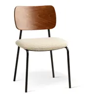 Scaun de dining crem/în culoare naturală stivuibil din lemn de fag Dina – Micadoni
