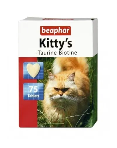 BEAPHAR Kitty’s recompense pisici cu taurină și biotină 75 buc