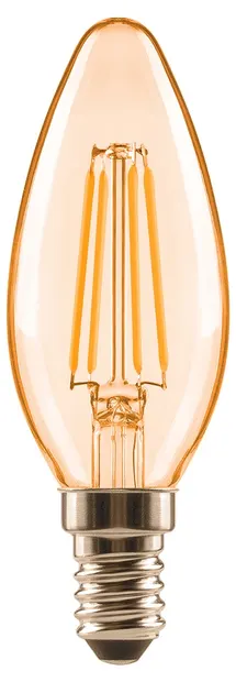 Bec LED Osram - Classic Filament Gold, E14, B33, 2400K, 380 lm
