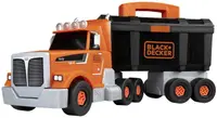 Set de joacă Smoby Black & Decker Bricolo - Camion și mini burghiu, 60 piese