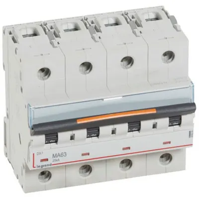Disjunctor DX³ MA-4P-400V~-63A-25kA-magnetic simplu - 6M