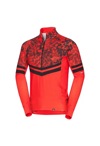 Men's ski technical sweater BERTI - Portocaliu