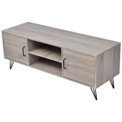 vidaXL Comodă TV, gri, 120x40x45 cm