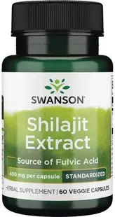 Shilajit Extract, 400 mg, 60 capsule, Swanson