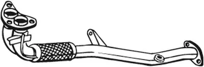 Teava evacuare fata (x850mm) VOLVO S40 I, V40; MITSUBISHI CARISMA, SPACE STAR 1.8 intre 1995-2006