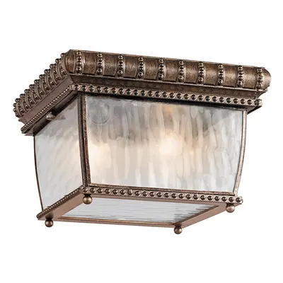 Corp de iluminat decorativ pentru exterior, Venetian Rain 2 Light Flush Mount