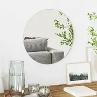 vidaXL Ogledna de perete Rotund Ø 40 cm sticlă securizată