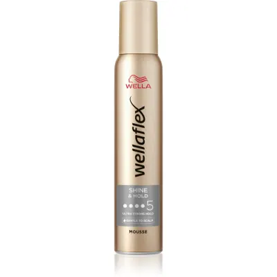 Wella Wellaflex Shine & Hold spuma pentru stralucire 200 ml