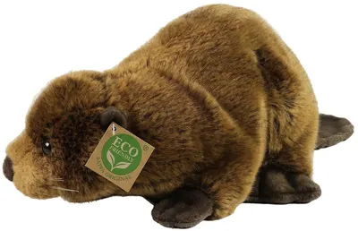 Jucărie de pluș Rappa Eco Friends - Castor, 28 cm
