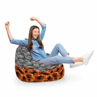 Fotoliu Puf Bean Bag tip Para XL Minecraft Piatra Magma