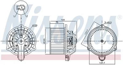 Ventilator habitaclu potrivit HYUNDAI BAYON, I20 ACTIVE, I20 II, I20 III 1.0-1.4D 11.14