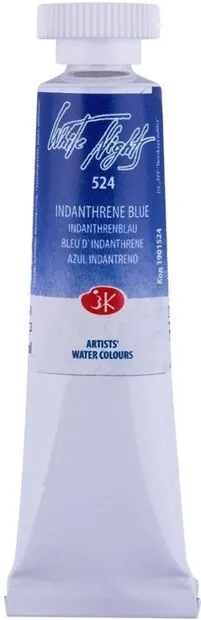Vopsea de acuarelă Paleta Nevskaya Leningrad, Nopti albe - 524, Albastru indanthrene, 10 ml
