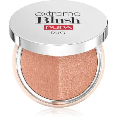 PUPA Milano Extreme Blush Duo fard de obraz compact culoare 120 - Radiand Caramel - Glow Spice 4 g