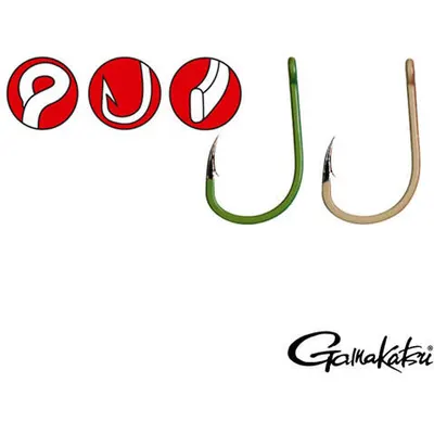 Carlige Gamakatsu G-Carp A1 Green Super, Nr 8, 10 Buc / Plic
