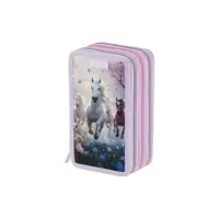 Penar echipat 31 piese, 3 fermoare, 19x11.5x7cm, Whisper Mane, Herlitz