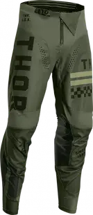 Pantaloni atv cross copii Thor Pulse Combat, culoare army, marime 26
