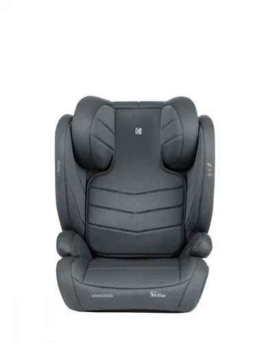 Scaun auto cu isofix KikkaBoo i-Stand Dark Grey 100-150 cm,certificare I-Size, tetiera reglabila in 13 pozitii, tetiera cu spuma de memorie,husa detasabila